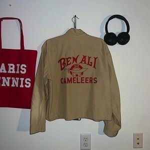 Ben Ali Cameleers vintage 90’s jacket in great condition sand with red wording